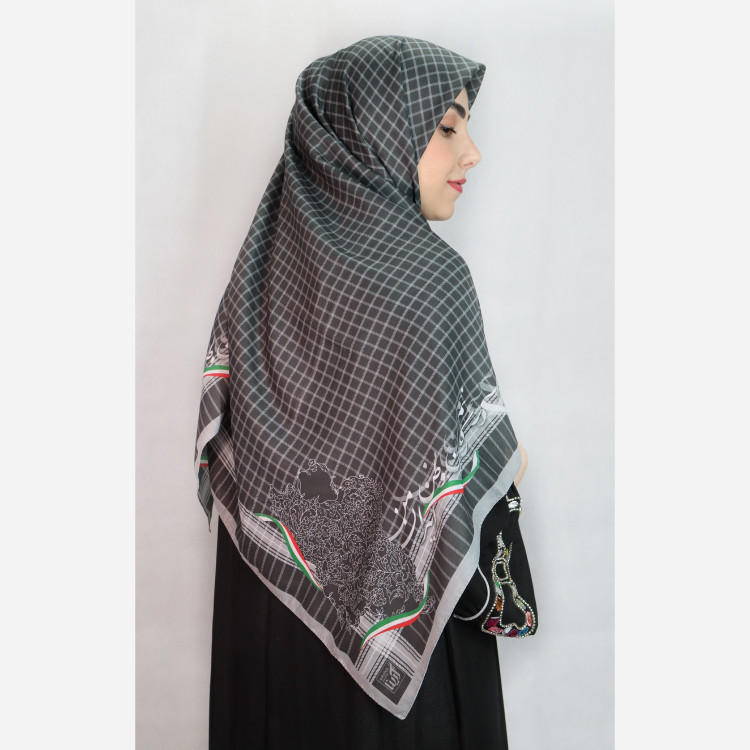 روسری نخ اسپان قواره 140 طرح(وطن)