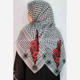 روسری نخ اسپان قواره 135 طرح (مقاومت)