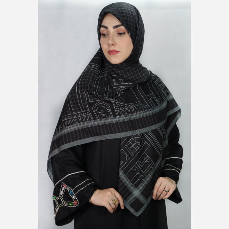 روسری نخ اسپان قواره 135 طرح (چفیه ایران)