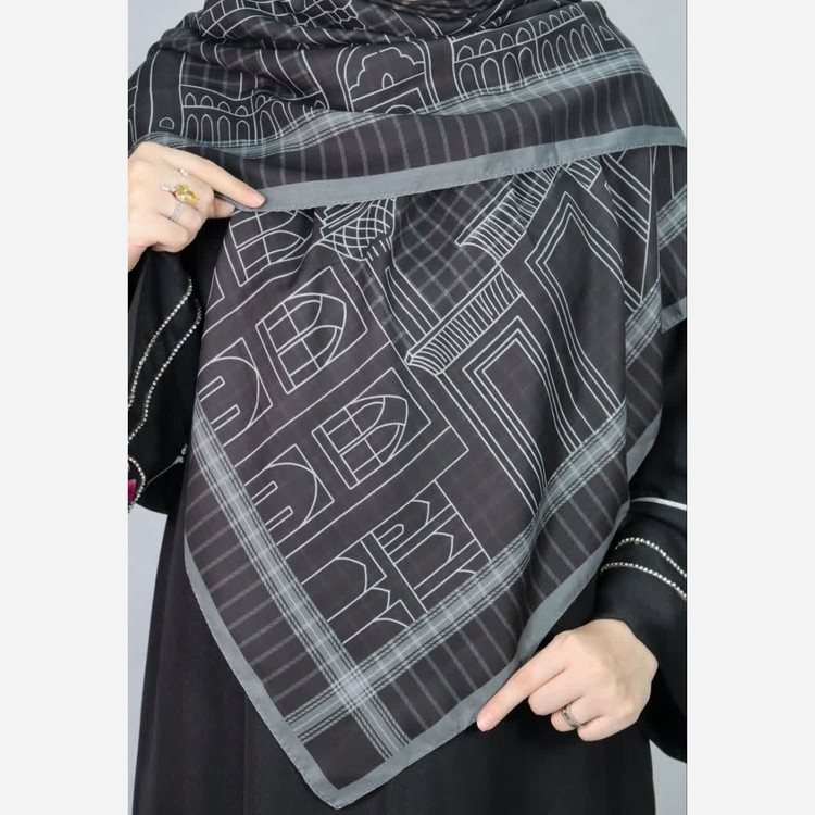 روسری نخ اسپان قواره 135 طرح (چفیه ایران)