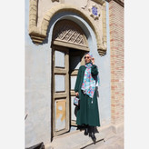 روسری نخی قواره 140 طرح نصیرالملک