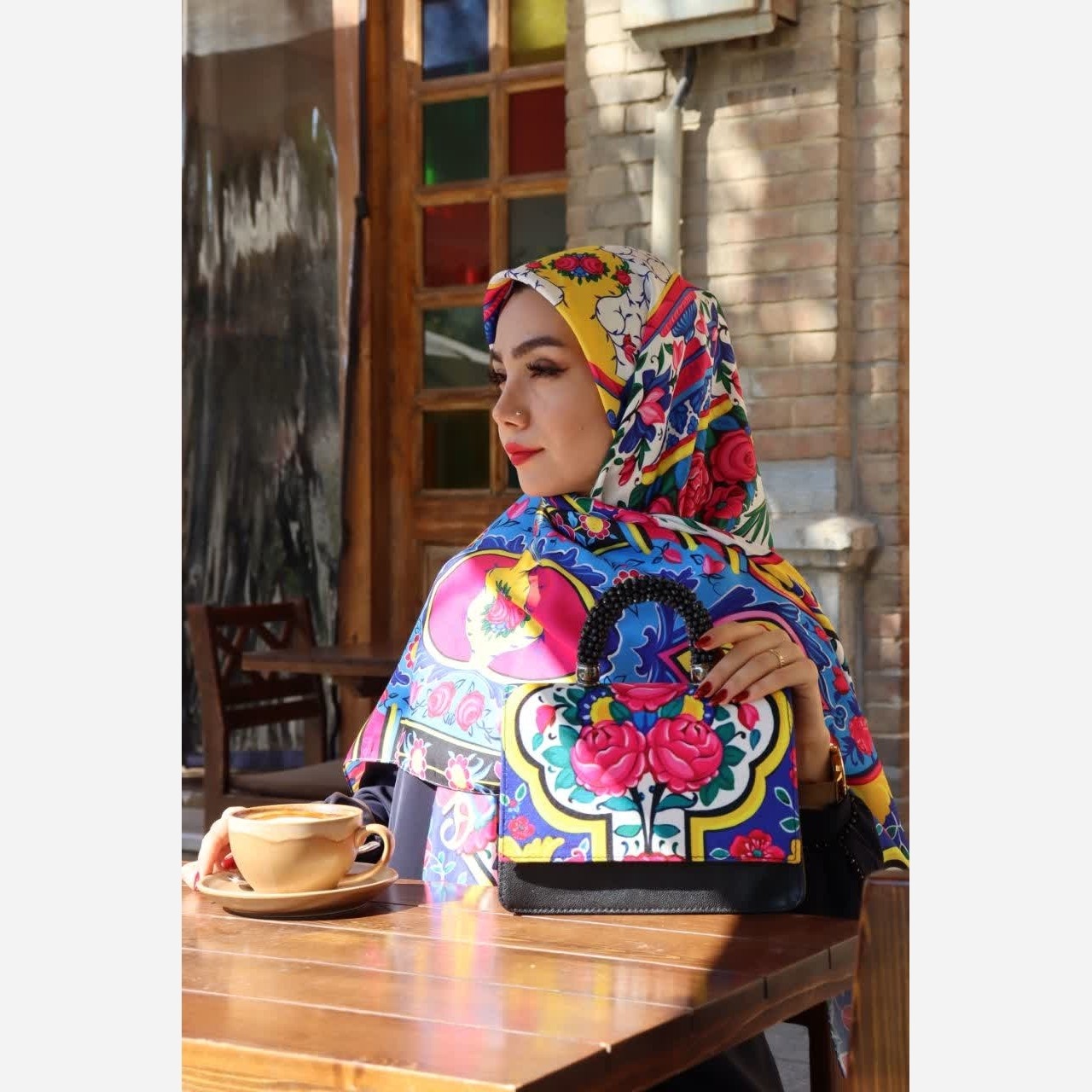 روسری نخی قواره 140 طرح (گلسا)