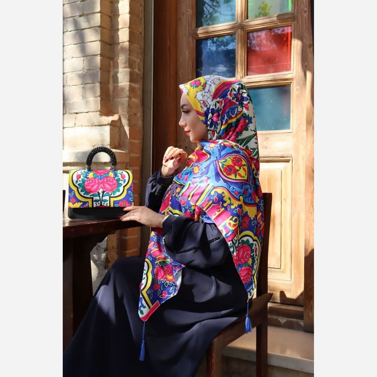 روسری نخی قواره 140 طرح (گلسا)
