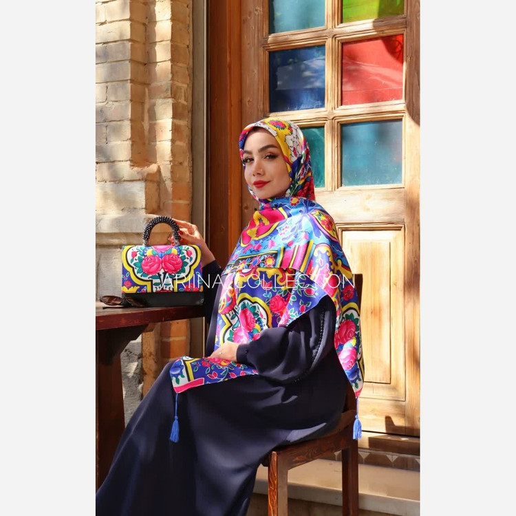 روسری نخی قواره 140 طرح (گلسا)