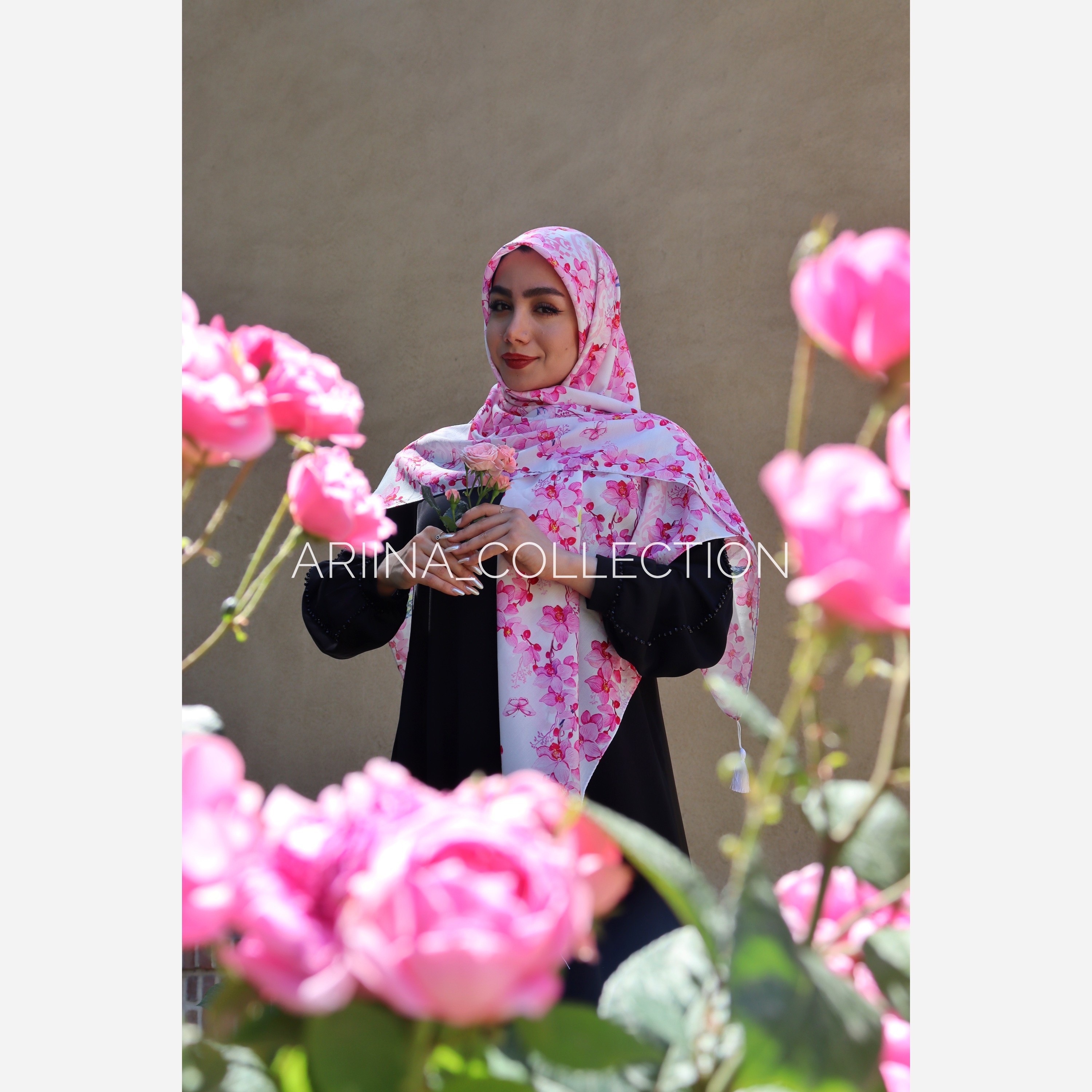 روسری نخی قواره 140 طرح بهار