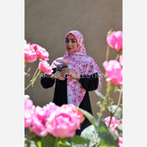 روسری نخی قواره 140 طرح بهار