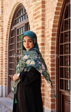 روسری نخی قواره 140 طرح ریحانه