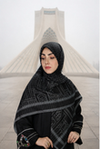 روسری چفیه نخی قواره ۱۴۰ طرح چفیه ایران