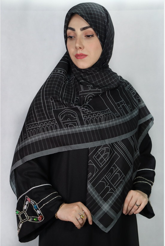 روسری چفیه نخی قواره ۱۴۰ طرح چفیه ایران