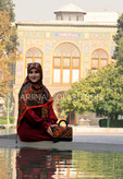روسری قواره ۱۴۰ طرح گل و مرغ