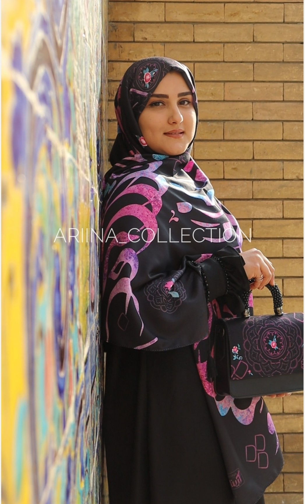 شال زنانه نخ ابریشم طرح دار قواره 200 در 75 منگوله دار